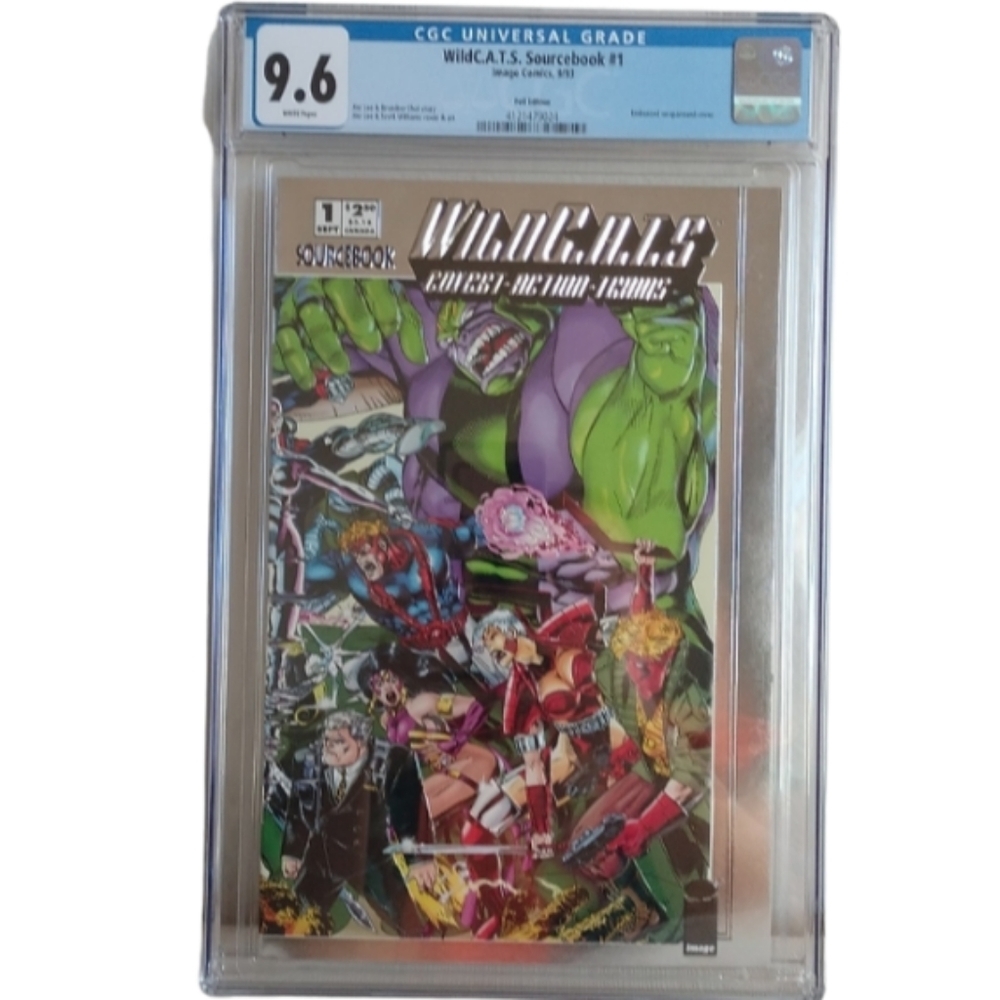 Image Comics WildC.A.T.S. Sourcebook #1 9/93 Foil Edition CGC graded 9.6